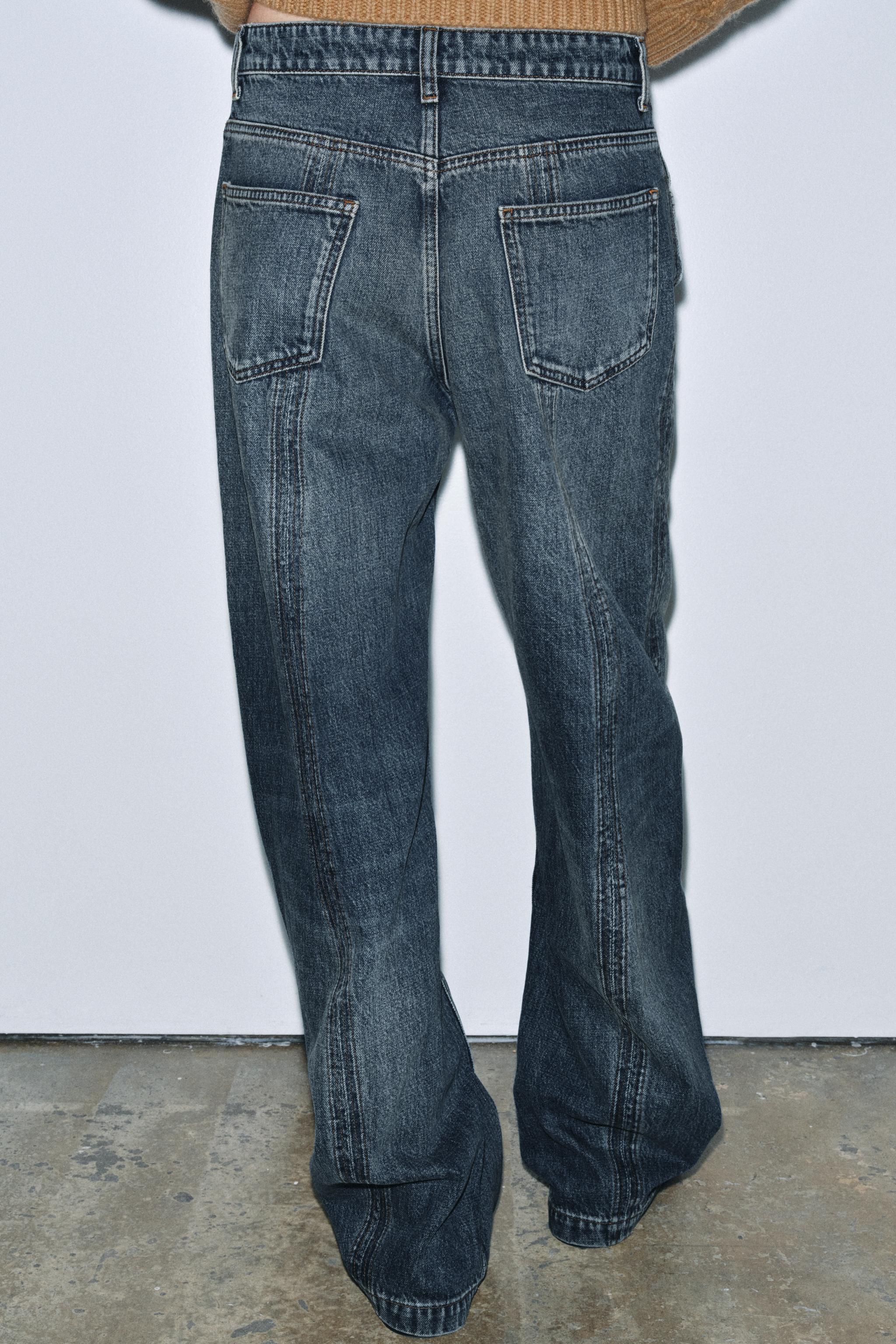 ZW COLLECTION MID-RISE BALLOON JEANS WITH ZIPPERS LIMITED EDITION